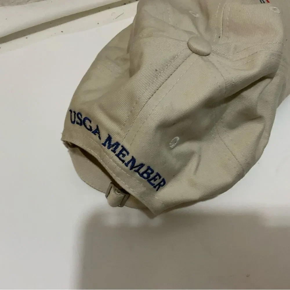 US Open Winged Foot 2006 Golf Hat Cap Beige USGA Member Adjustable